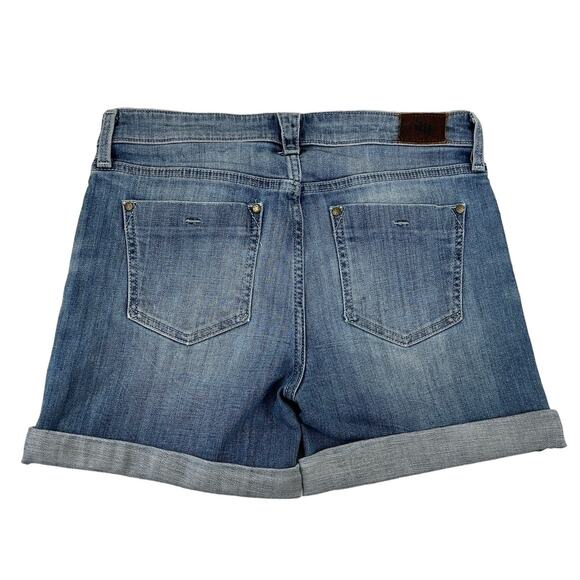 Holding Horses Cuffed Denim Shorts Size 26 4" Inseam Mid Rise - Picture 2 of 6
